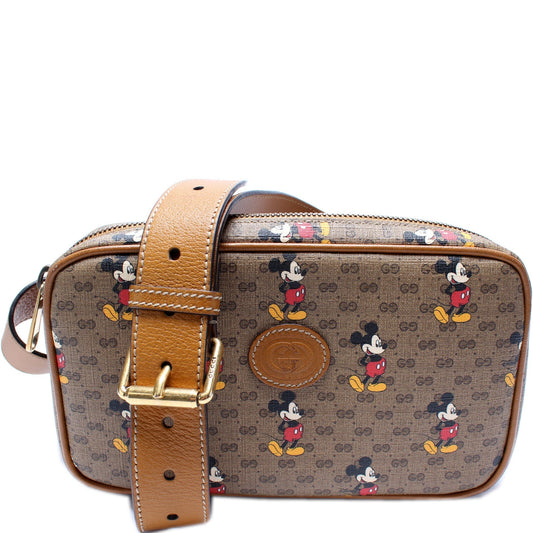 Gucci Leather Canvas Handbag
