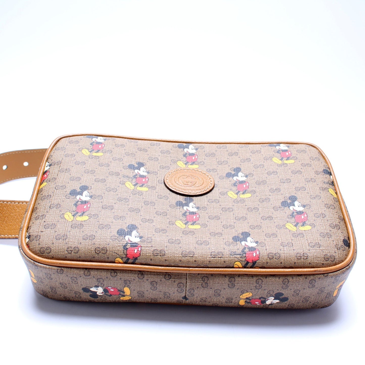 Gucci Leather Canvas Handbag