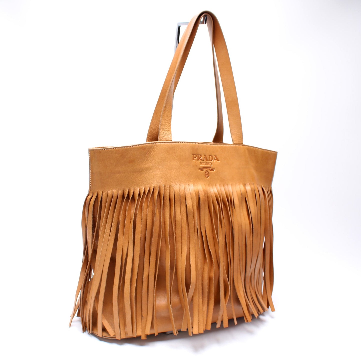 Prada Fringe Leather Tote Bag
