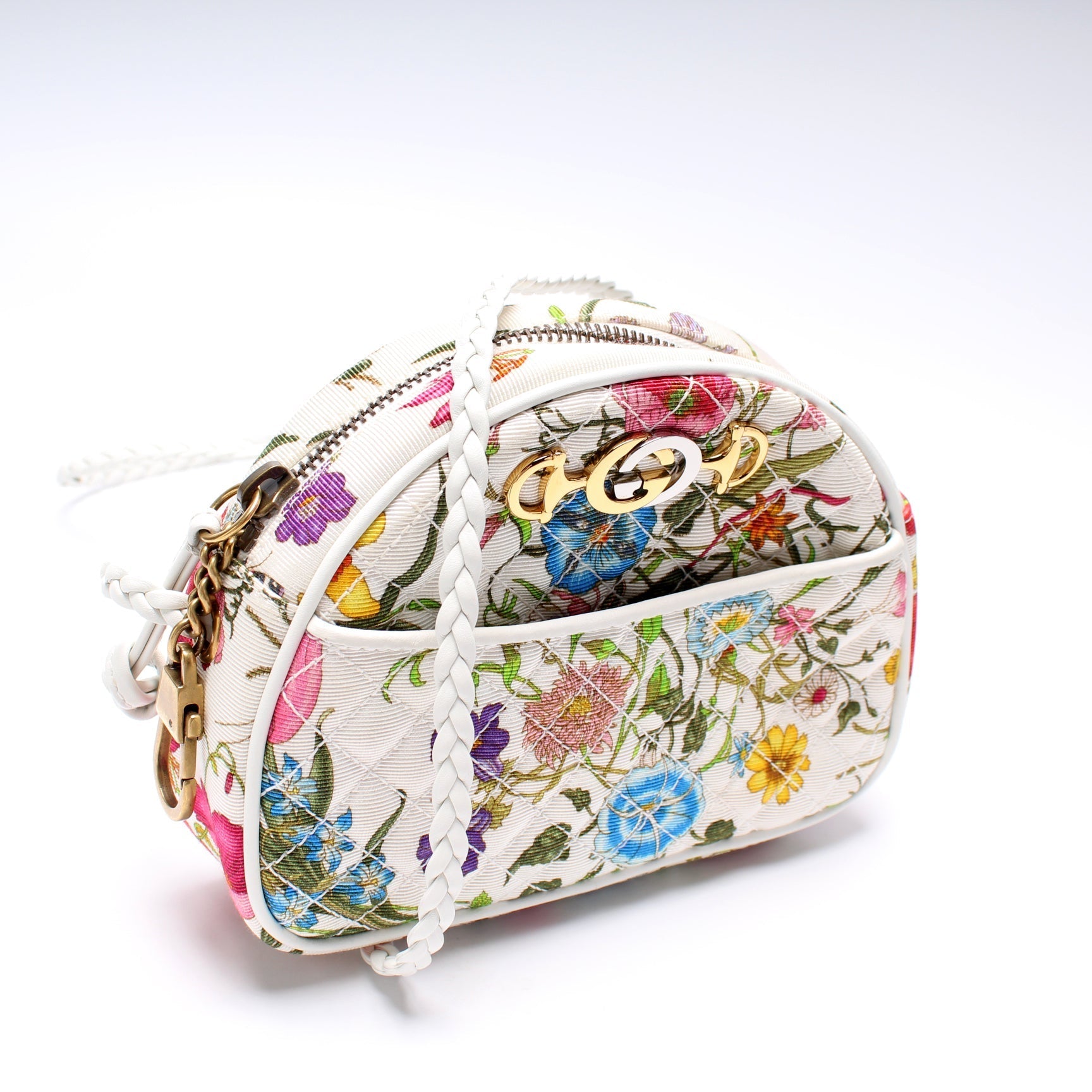 Gucci 534951 Mini Trapuntata Flora Bag