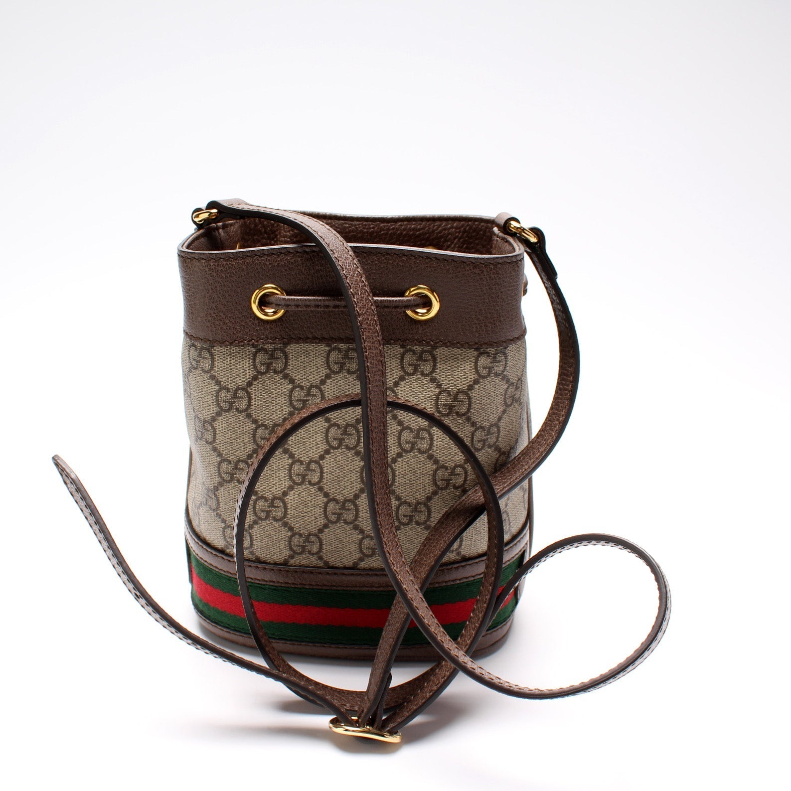 Gucci 550620 GG Supreme Ophidia Mini Bucket Bag