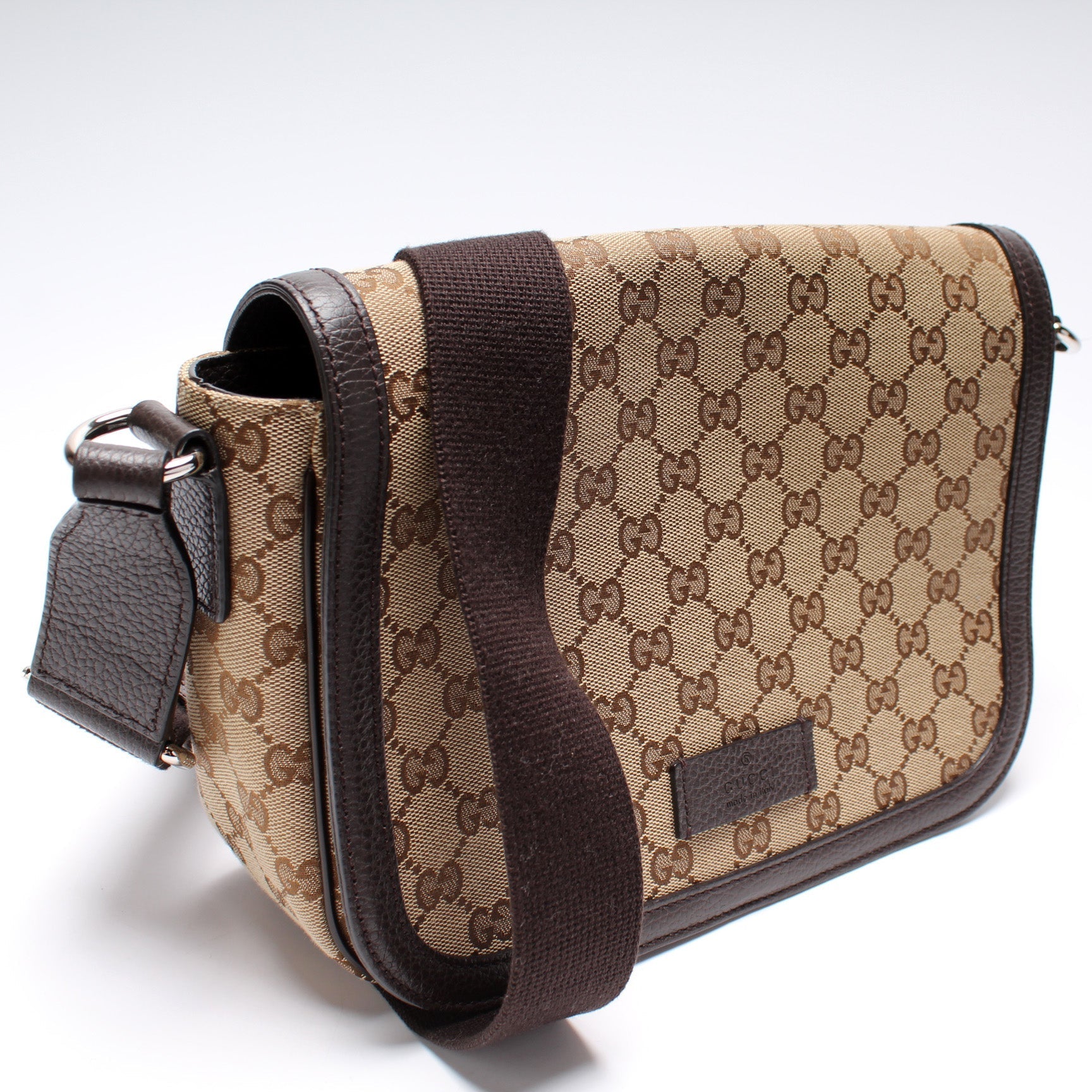 Gucci 449172 GG Canvas Messenger Bag