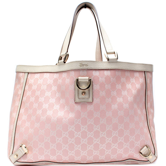 Gucci 141472 GG Canvas Abbey Tote Bag