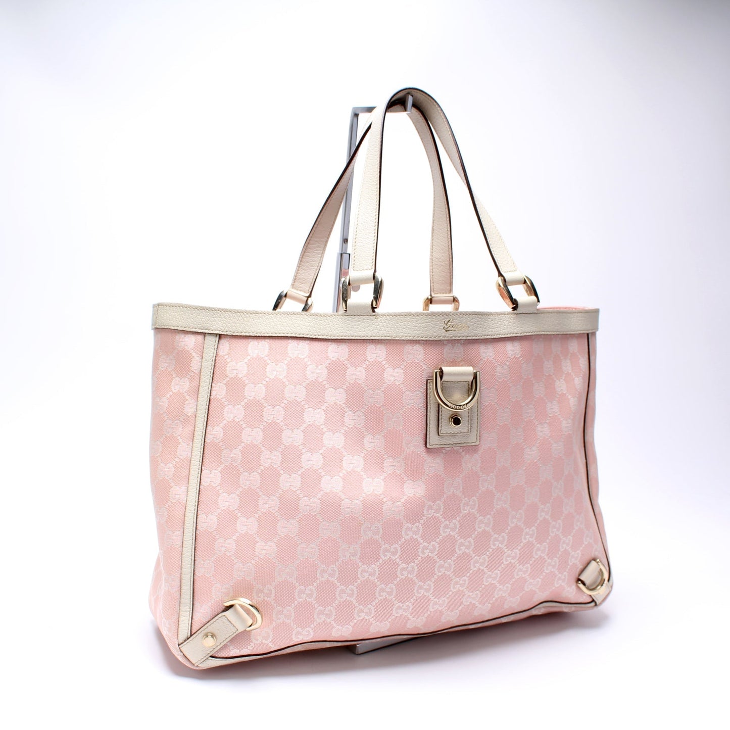 Gucci 141472 GG Canvas Abbey Tote Bag