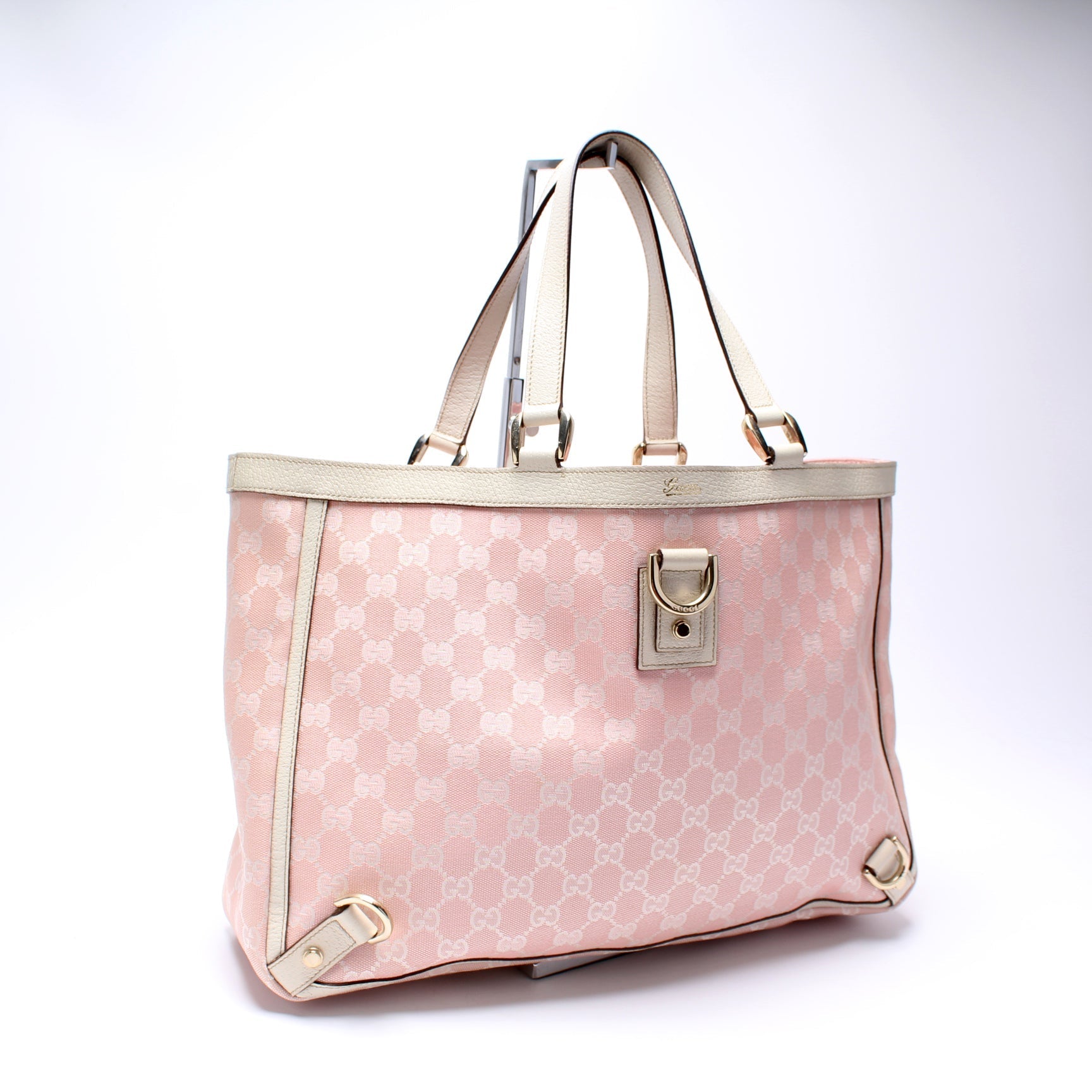 Gucci 141472 GG Canvas Abbey Tote Bag