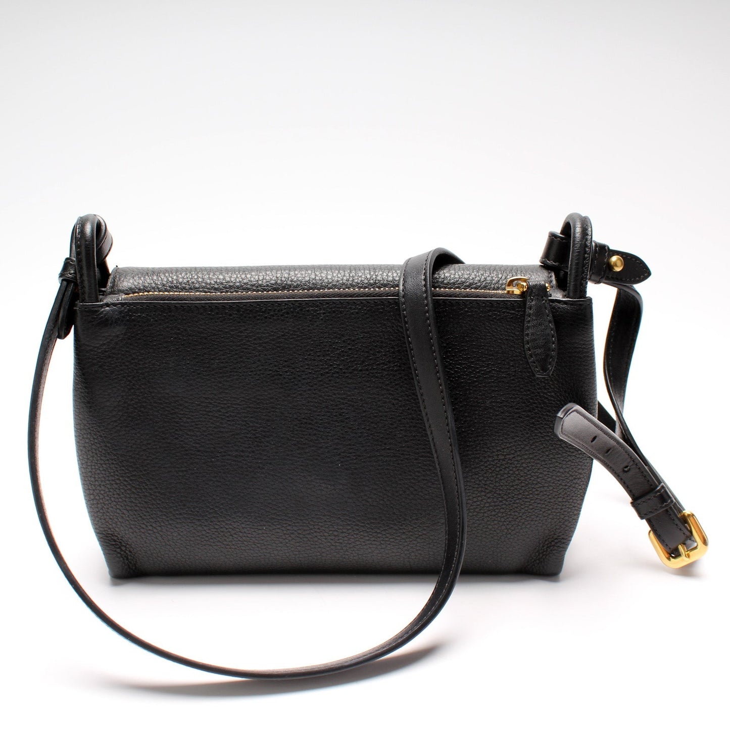 Prada Vitello Daino Leather Flap/Zip Crossbody Bag