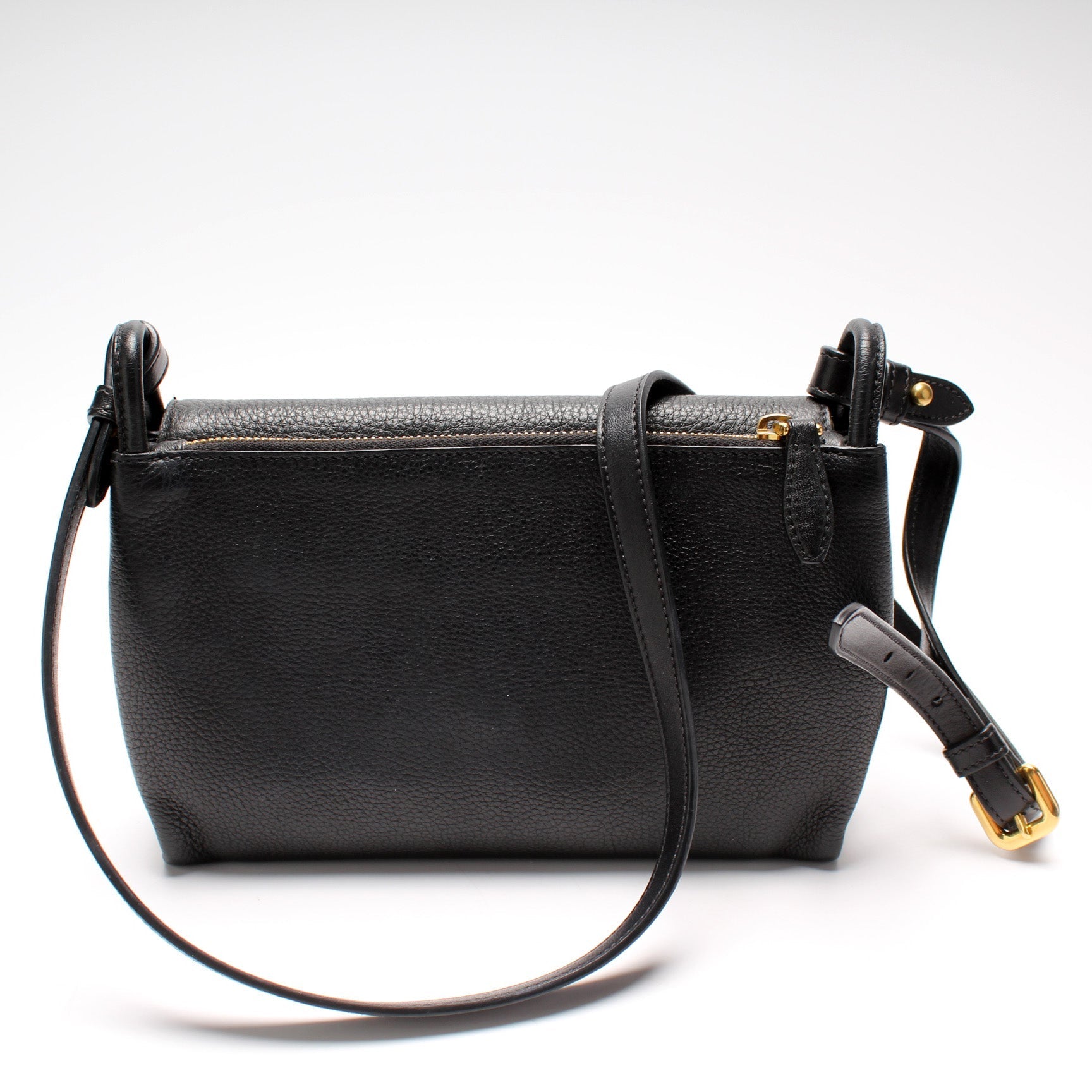 Prada Vitello Daino Leather Flap/Zip Crossbody Bag