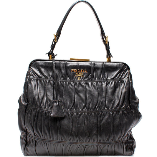 Prada Nappa Gaufre Frame Tote Bag
