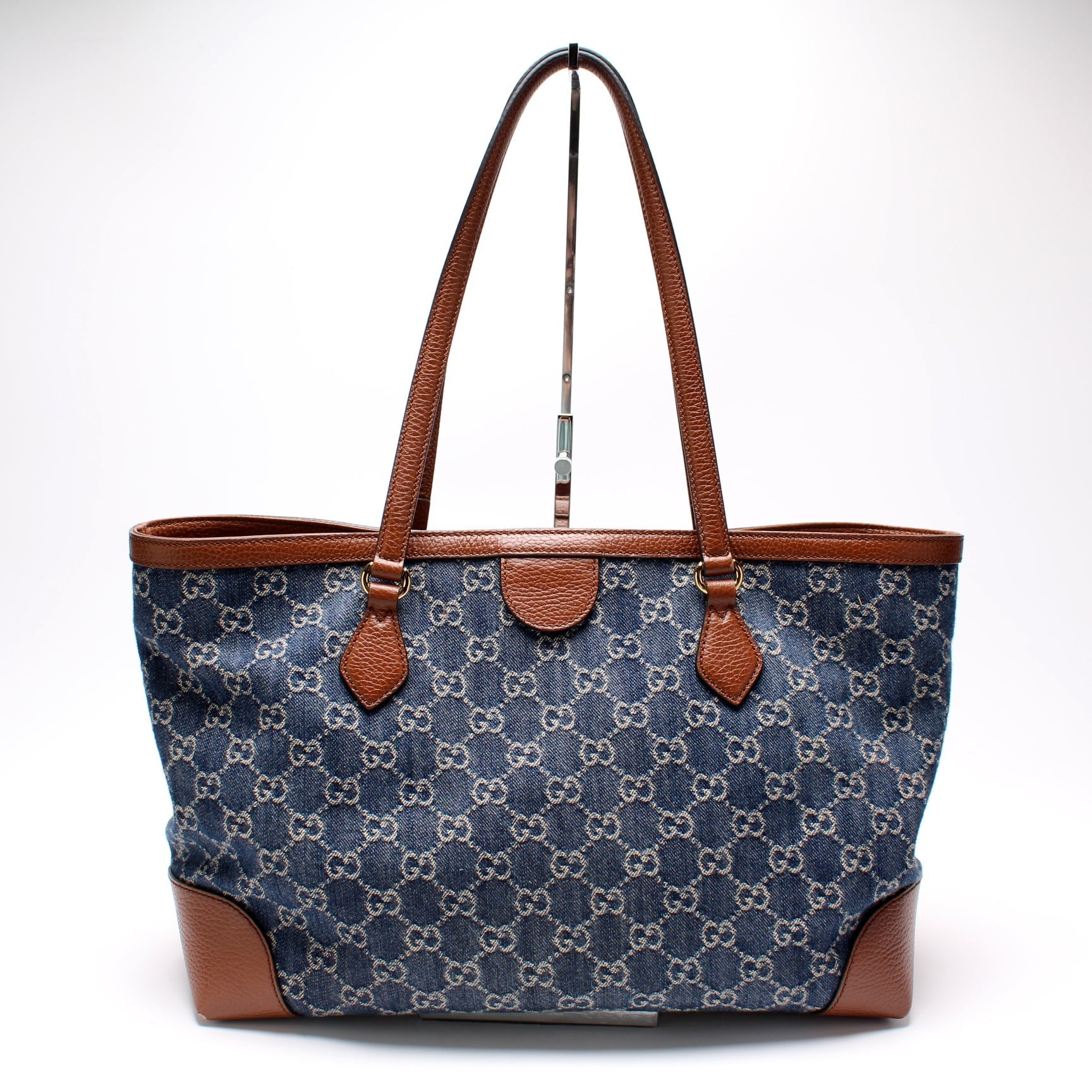 Gucci 631685 Ophidia GG Denim Tote Bag