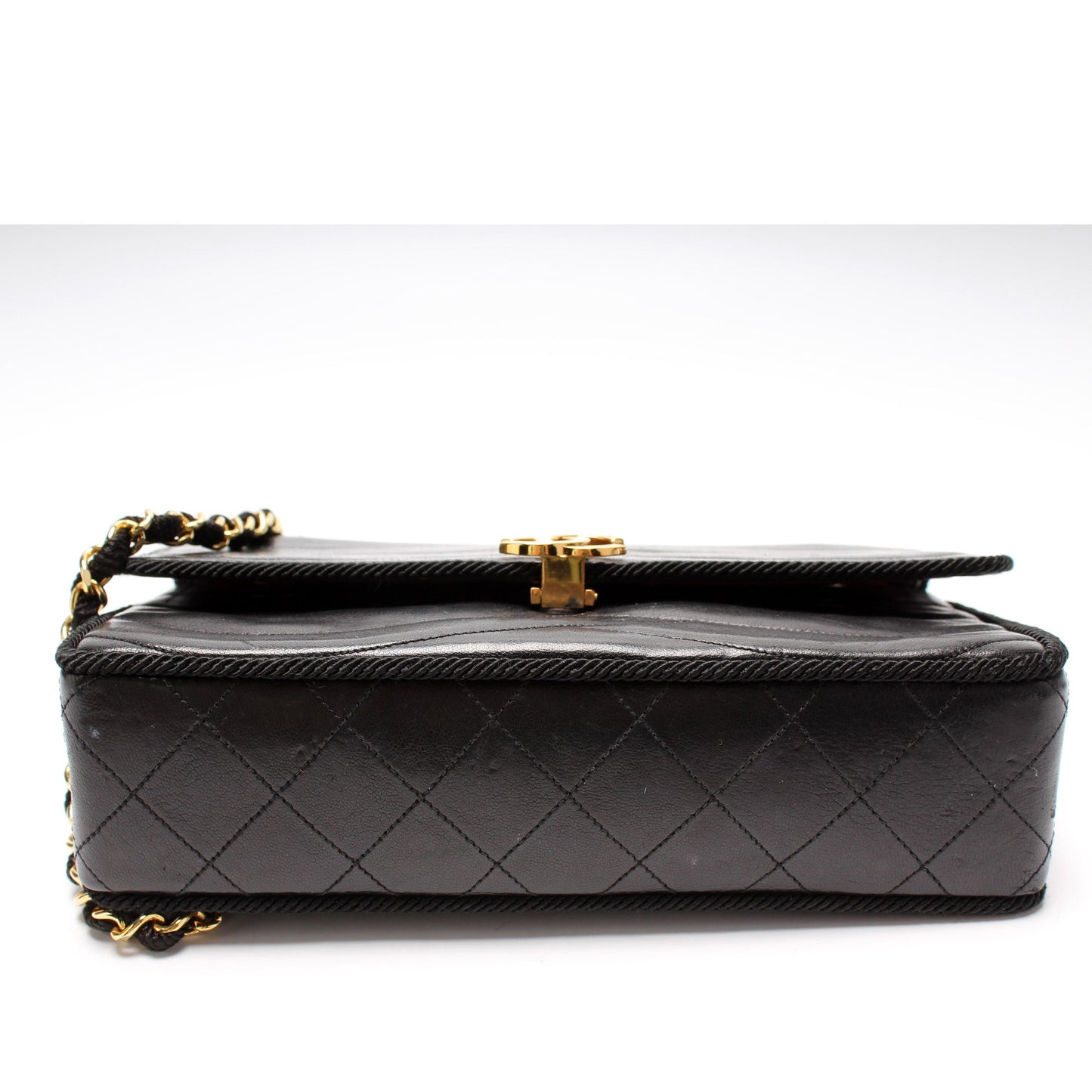 Chanel Scallop Quilted Flap Lambskin Bag