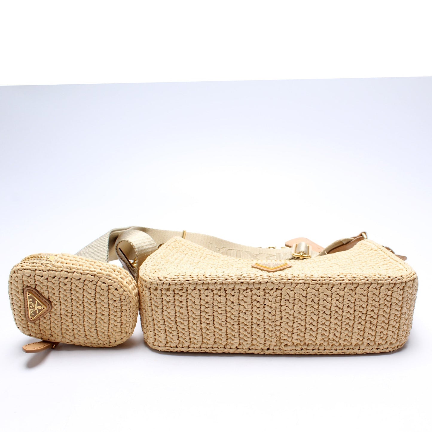 Prada 1BH204 Raffia Re-Edition 2005 Shoulder Bag - Style 2