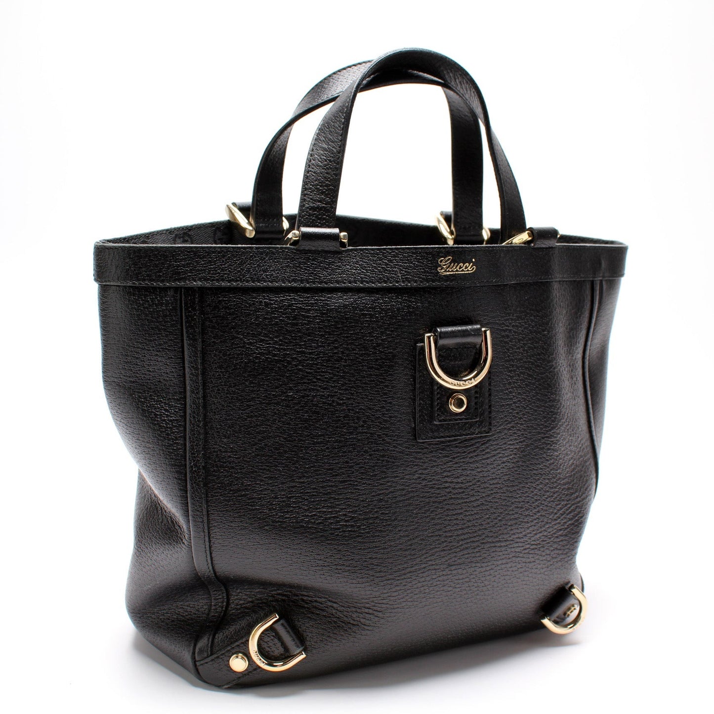 Gucci 130739 Abbey Small Leather Tote Bag