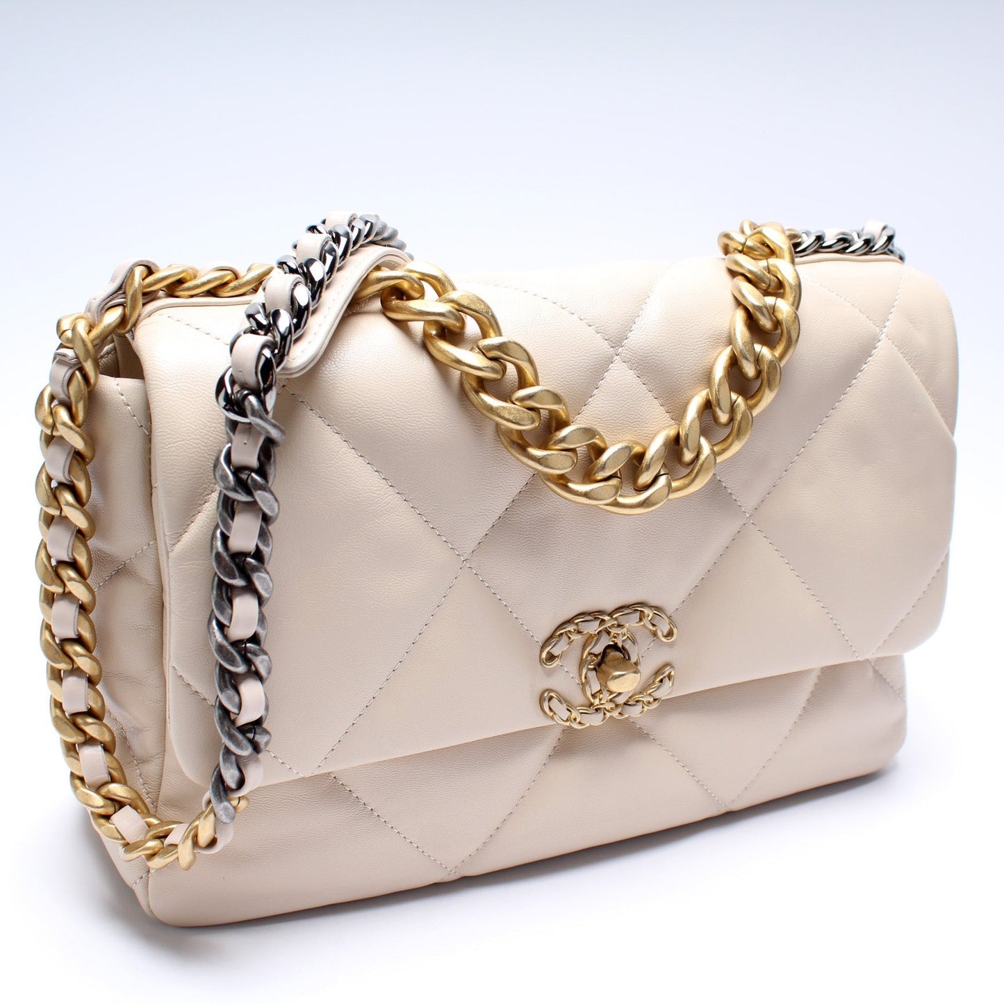 Chanel Quilted Goatskin 19 Large Flap 30M Bag