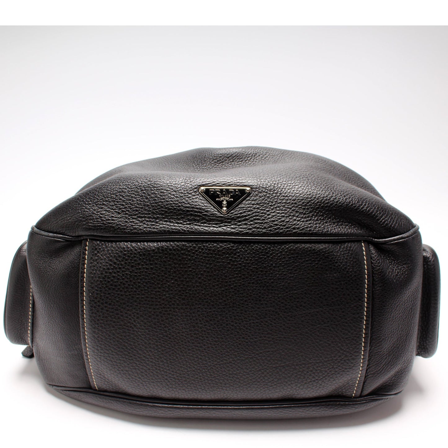 Prada Vitello Daino Drawstring Pocket Hobo Bag