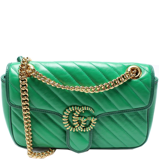 Gucci 443497 Marmont Torchon Shoulder Small Flap Bag