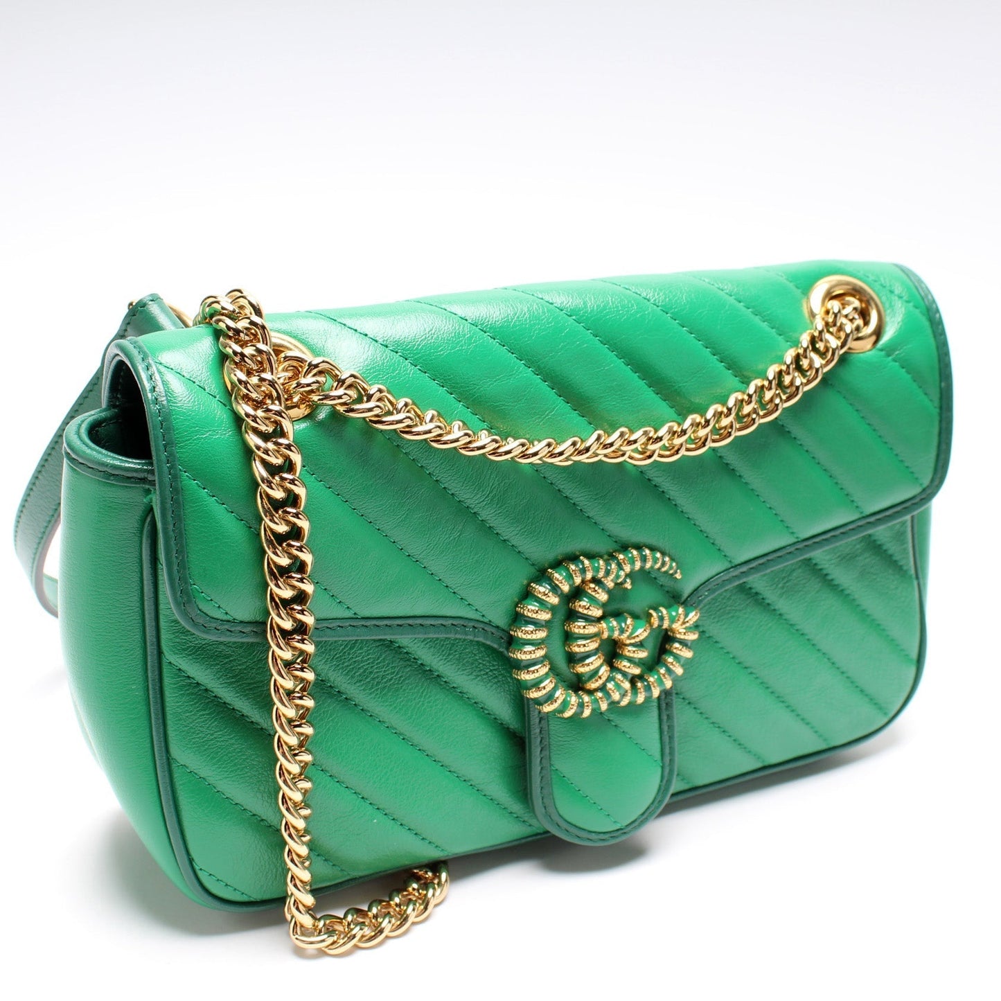 Gucci 443497 Marmont Torchon Shoulder Small Flap Bag