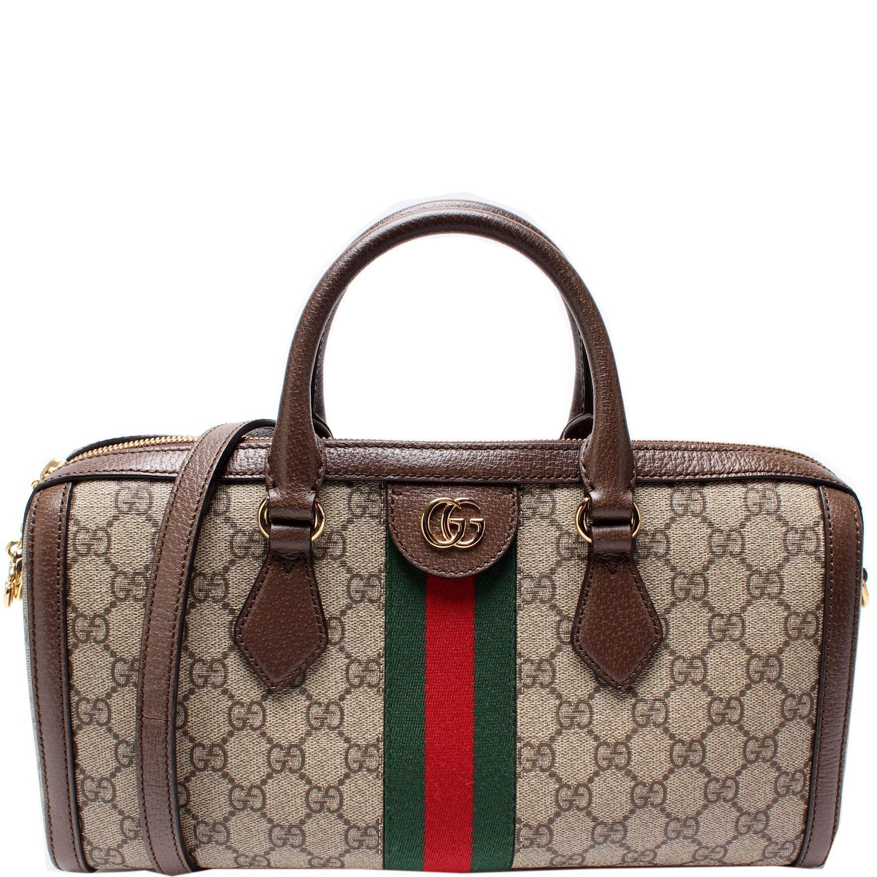 Gucci 524532 GG Supreme Ophidia Boston Medium Bag