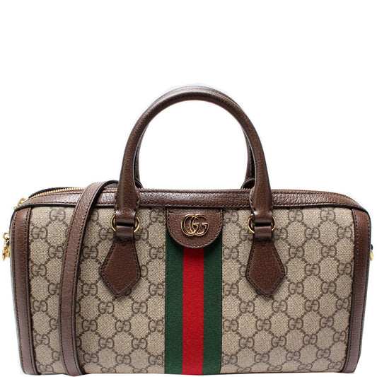 Gucci 524532 GG Supreme Ophidia Boston Medium Bag