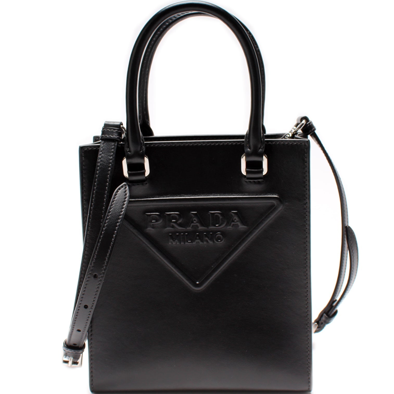 Prada 1BA333 Leather Small Handbag Bag