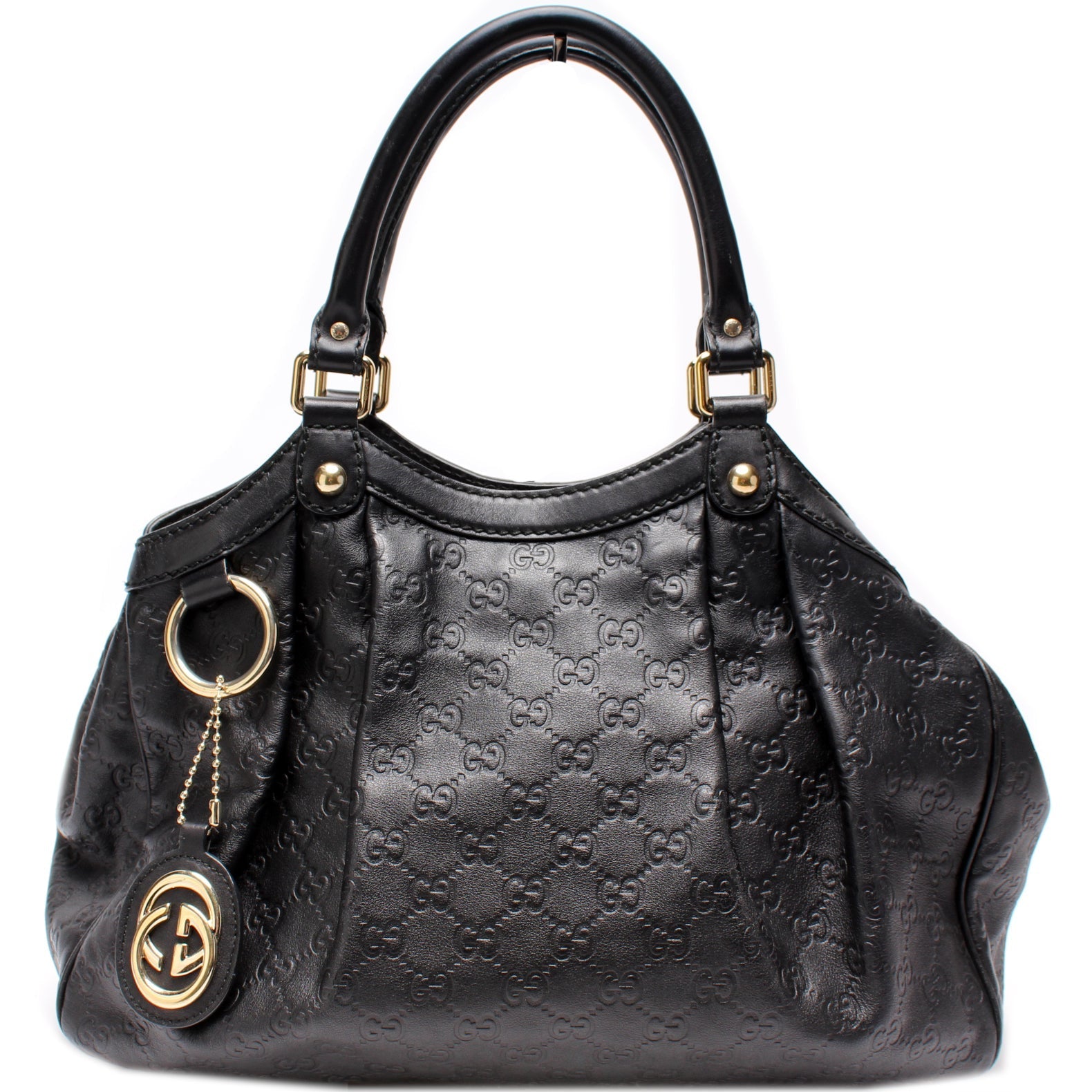 Gucci 211944 Sukey GG Leather Medium Bag