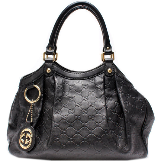 Gucci 211944 Sukey GG Leather Medium Bag