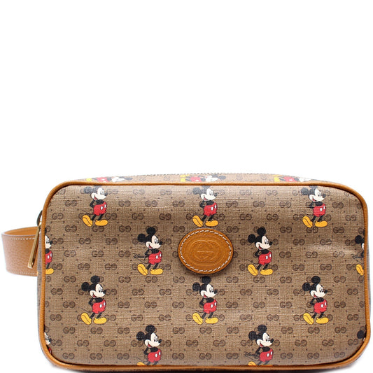 Gucci Leather Canvas Handbag
