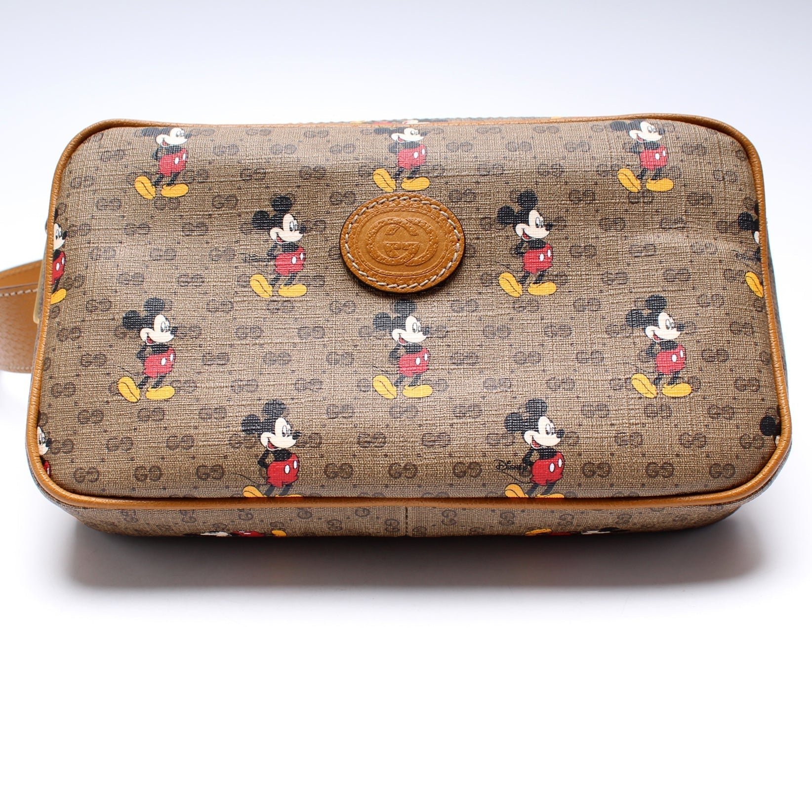 Gucci Leather Canvas Handbag