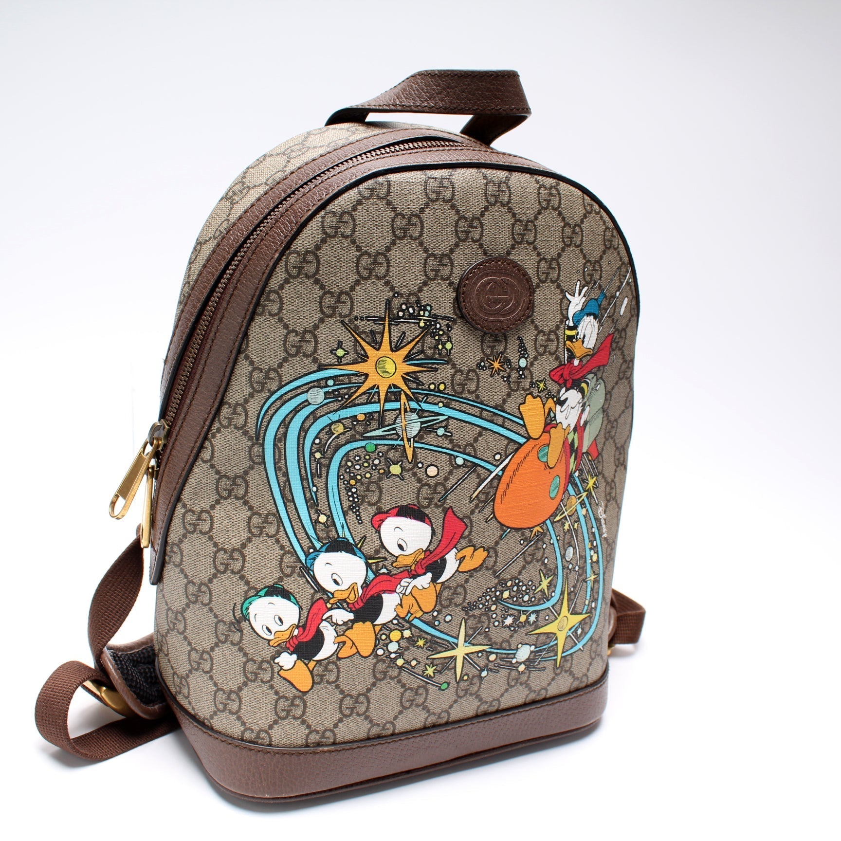 Gucci 552884 Disney X Donald Duck GG Supreme Backpack Small Bag