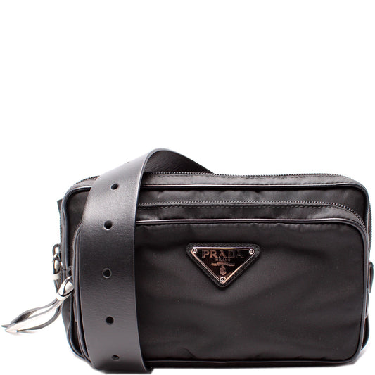 Prada Tessuto Nylon Studded Belt Bag