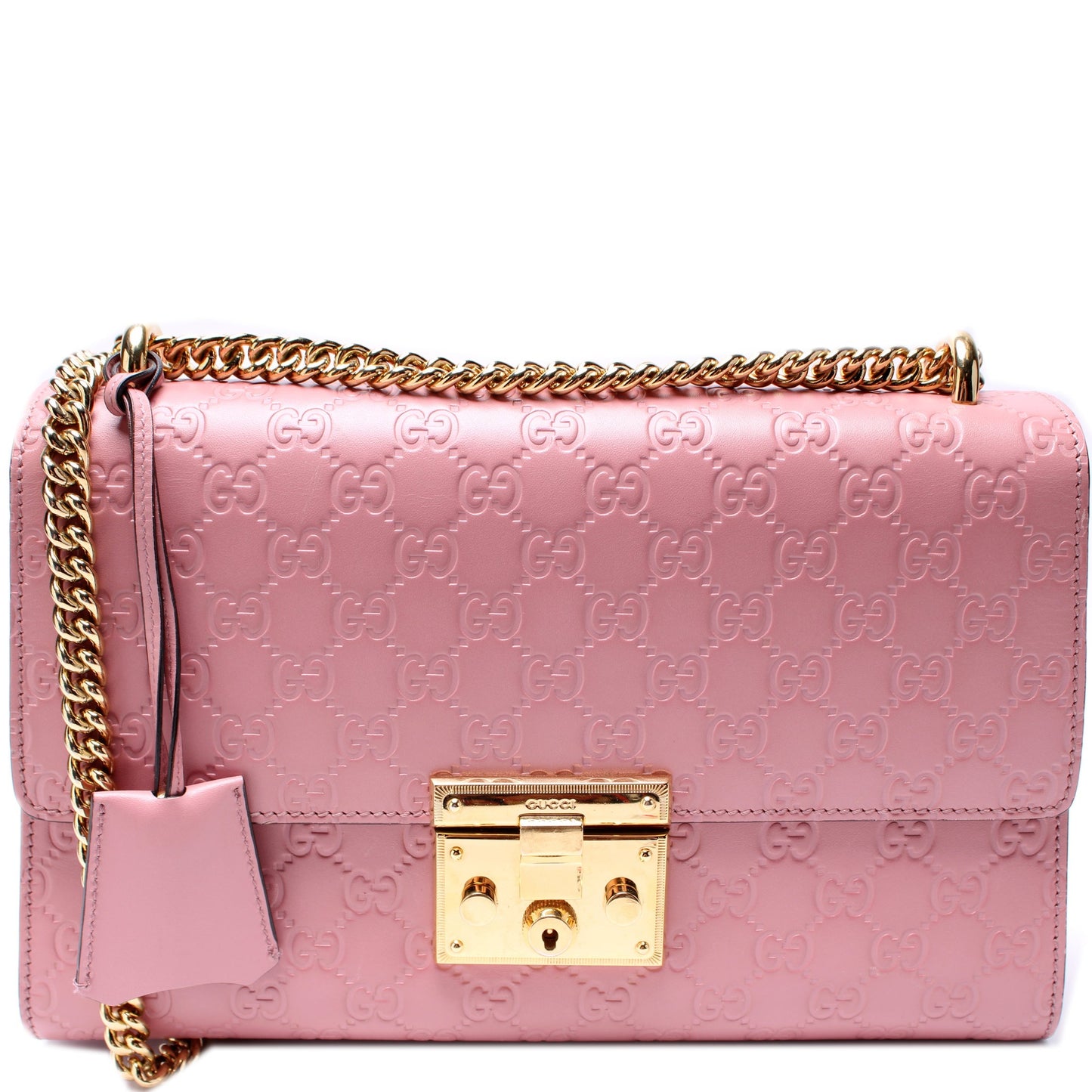 Gucci 409486 Padlock GG Leather Medium Bag
