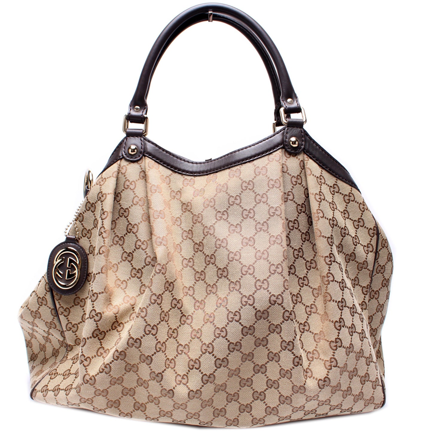 Gucci 211943 Sukey GG Canvas Large Bag