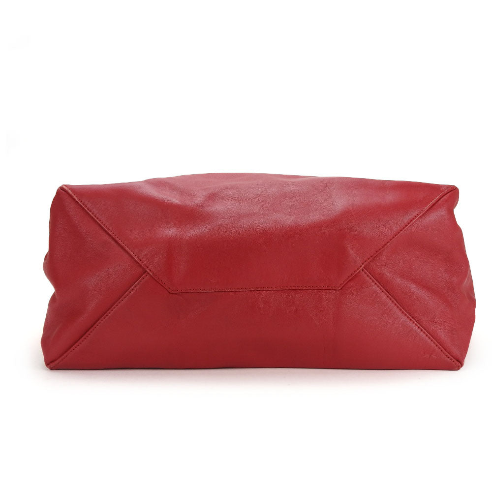CELINE Tote Bag 169263EBT leather Orange Horizontalkava Women