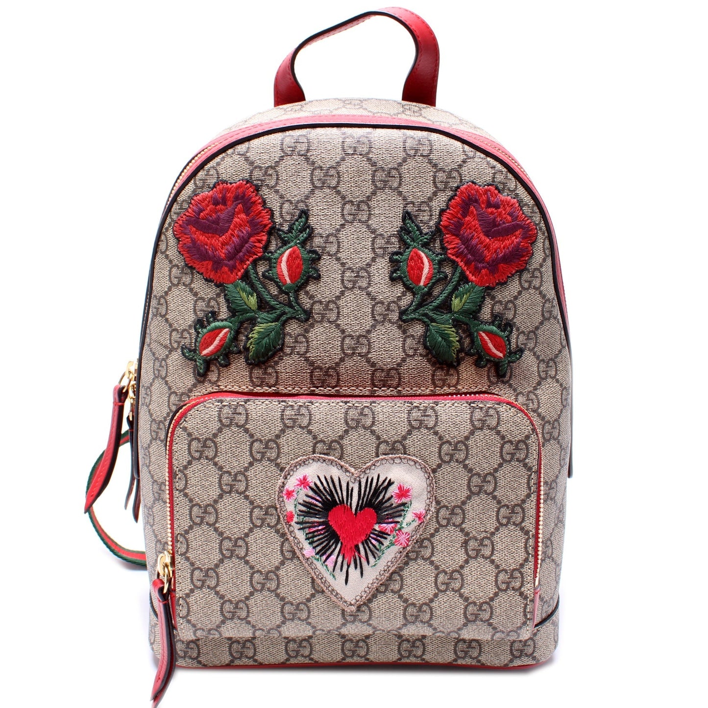 Gucci 427042 GG Supreme Garden Embossed Backpack Bag