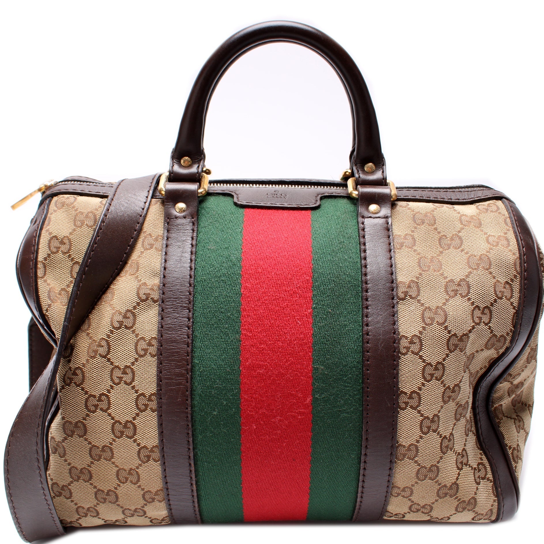 Gucci 247205 Boston Canvas Bag