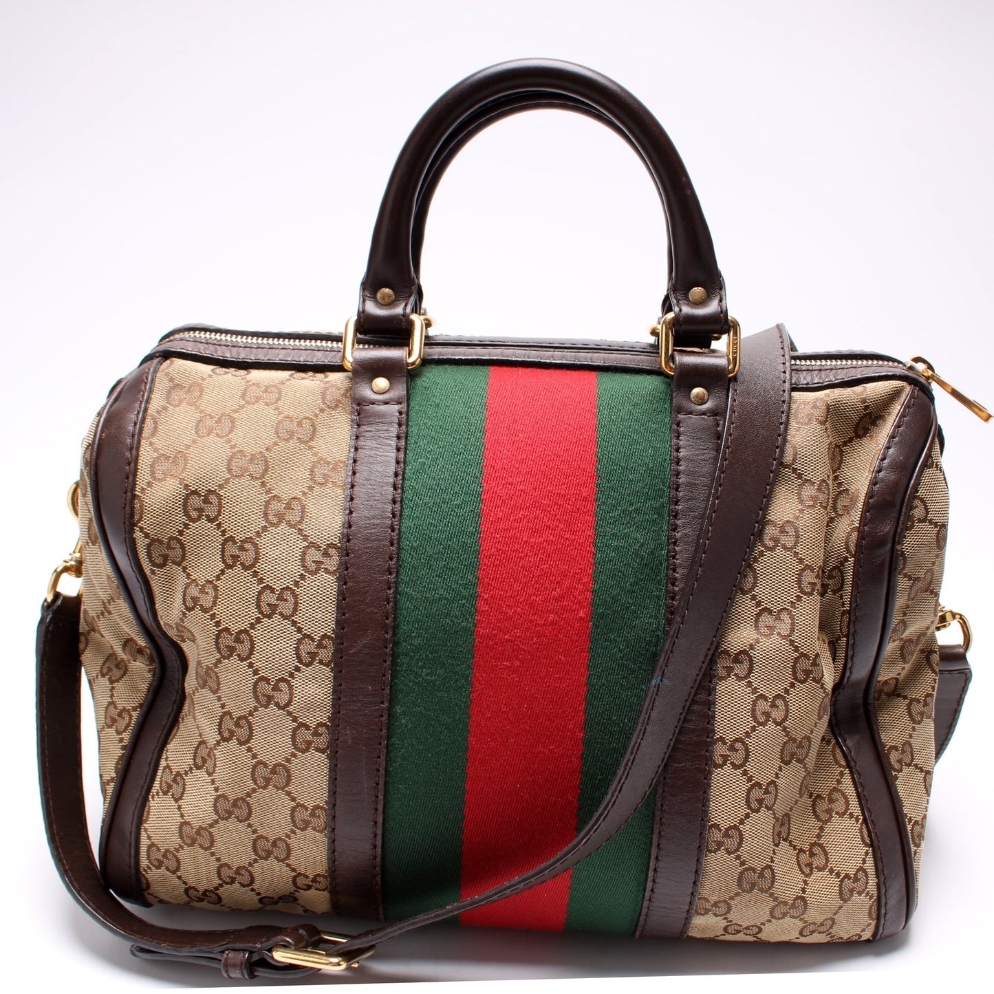 Gucci 247205 Boston Canvas Bag