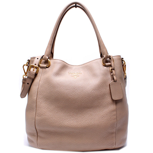 Prada BR4391 Vitello Daino Sacca 2 Manici Bag