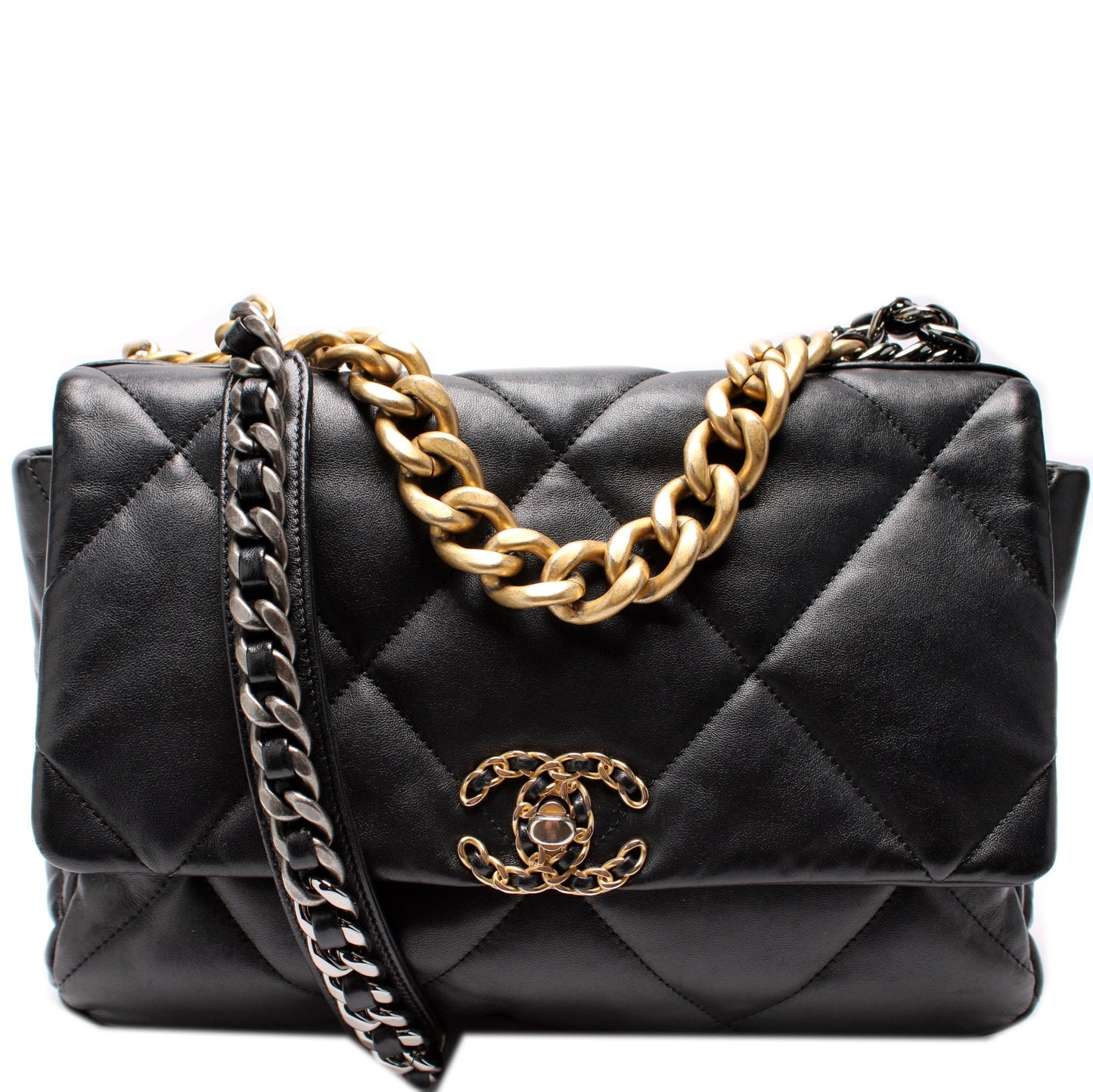 Chanel Quilted Goatskin 19 Large Flap 32+M Bag