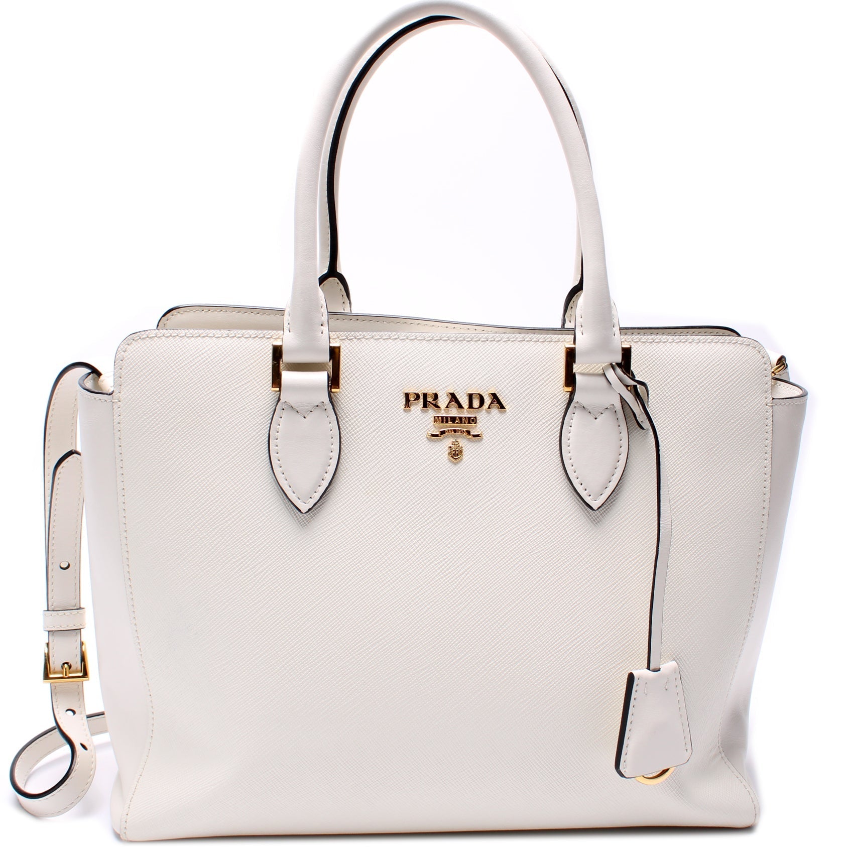 Prada Saffiano Calfskin Top Handle Bag