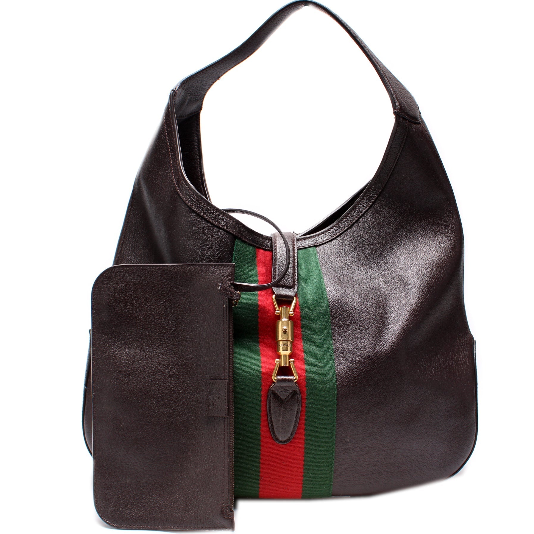 Gucci 365458 Soft Grain Medium Jackie Hobo Bag