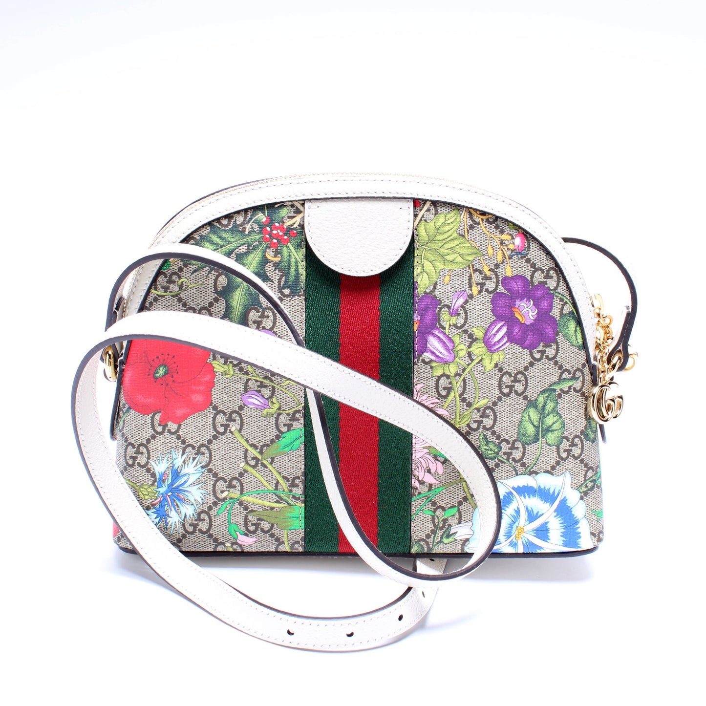 Gucci 499621 Ophidia GG Flora Small Crossbody Bag