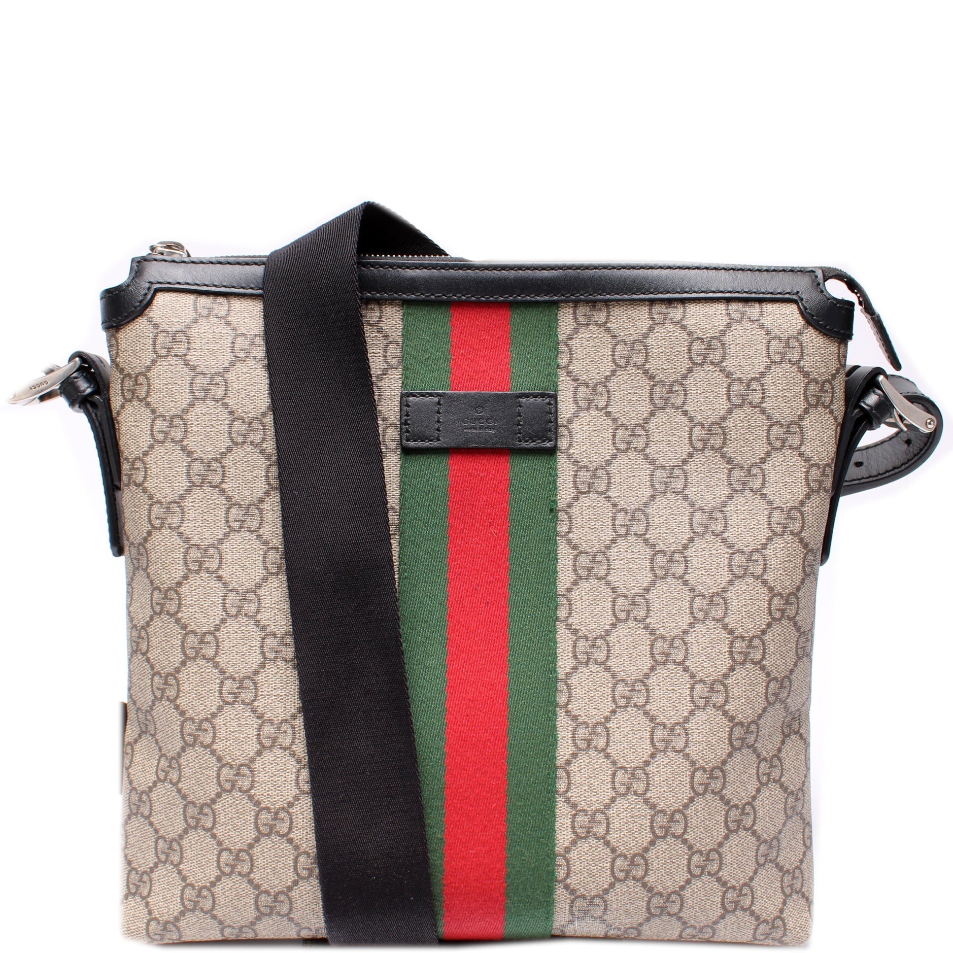 Gucci 387111 GG Supreme Web Messenger Bag