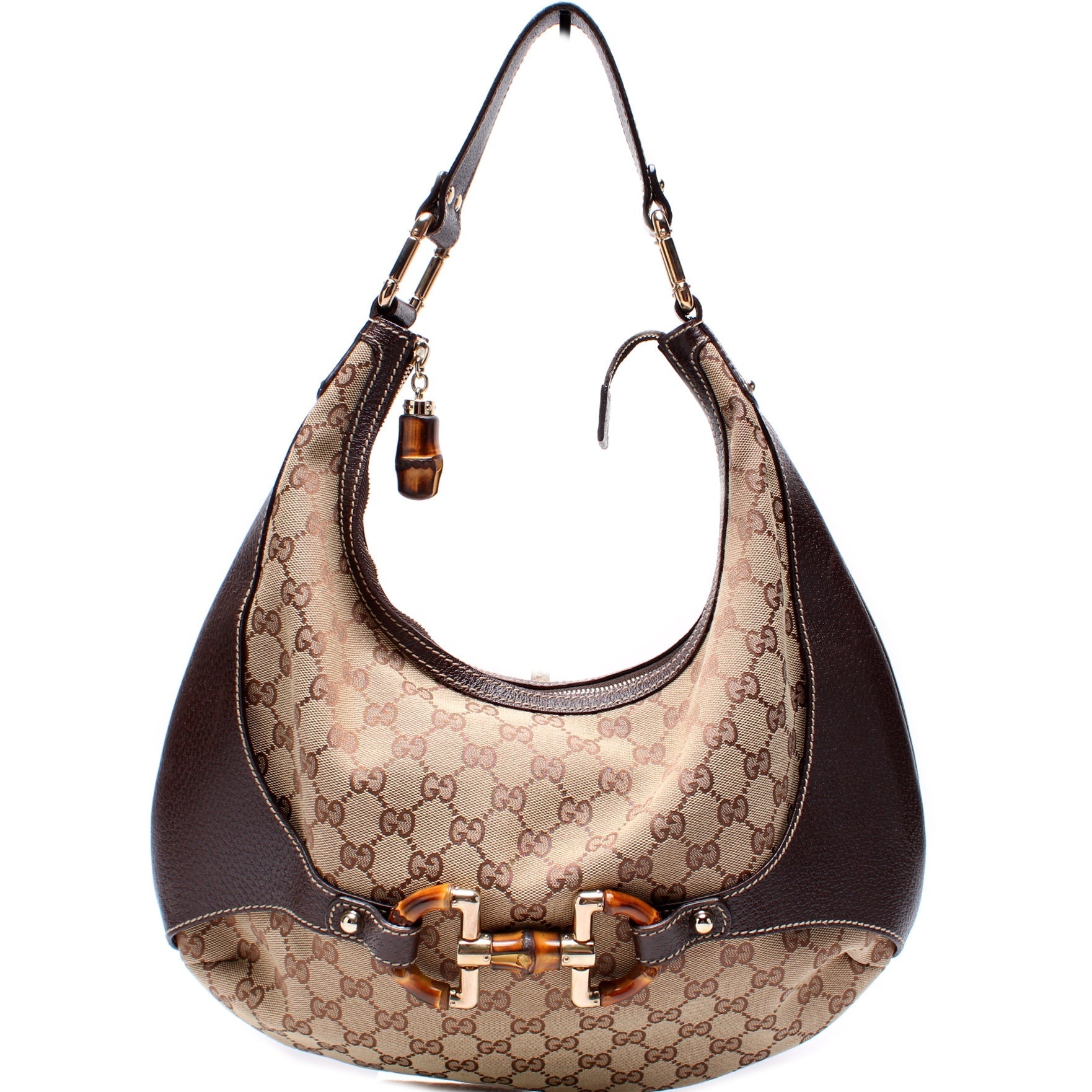 Gucci 152468 Bamboo Horsebit Hobo Bag
