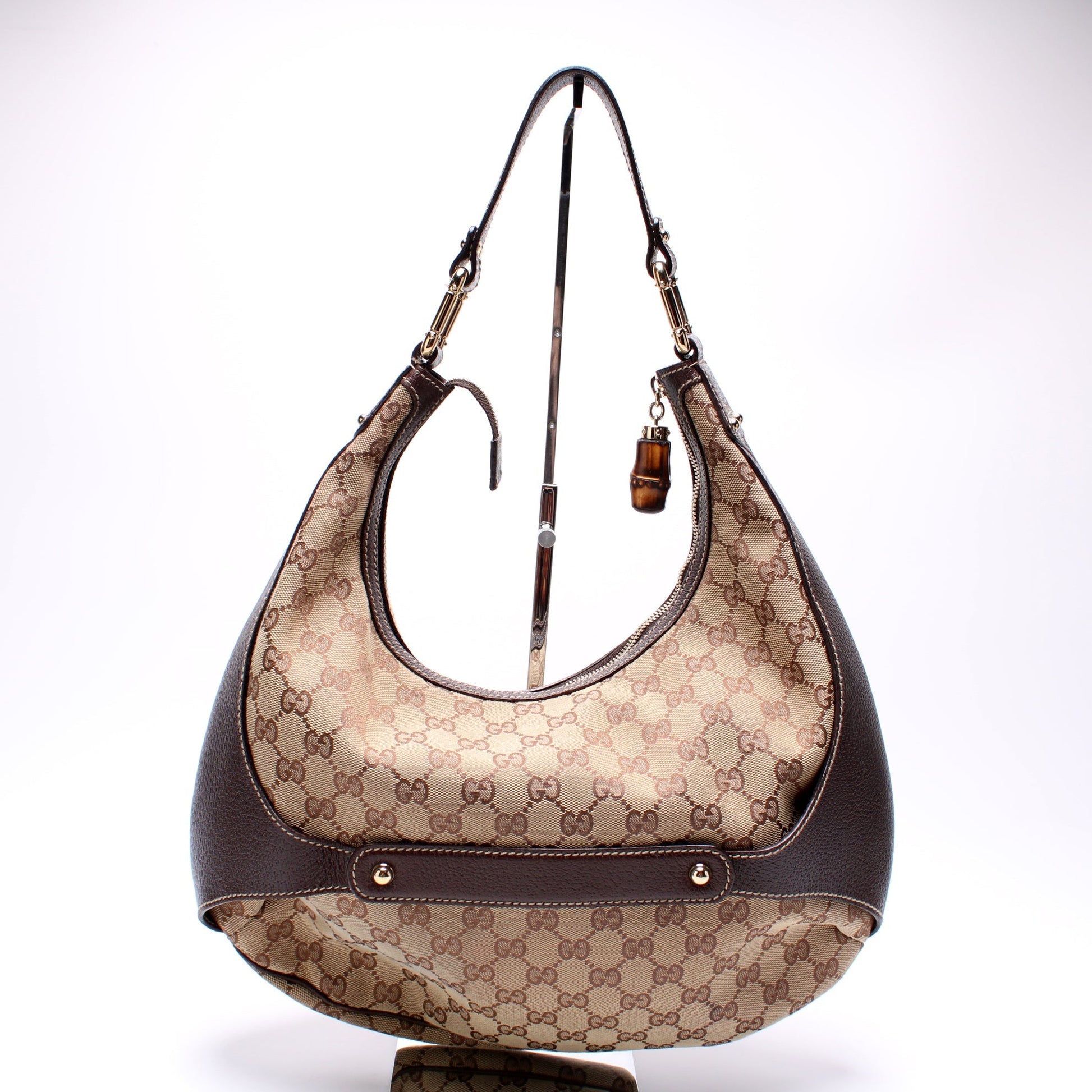 Gucci 152468 Bamboo Horsebit Hobo Bag