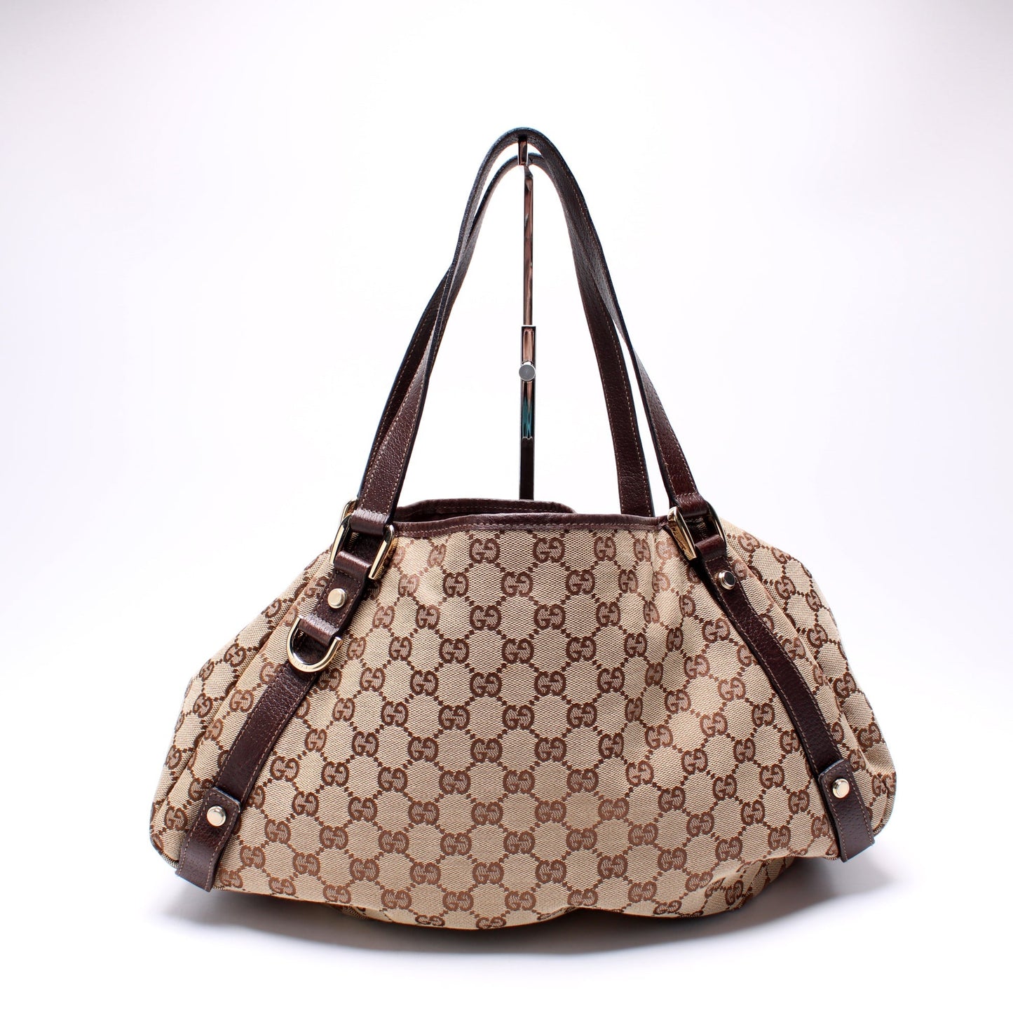Gucci 130736 Abbey Canvas Tote Medium Bag