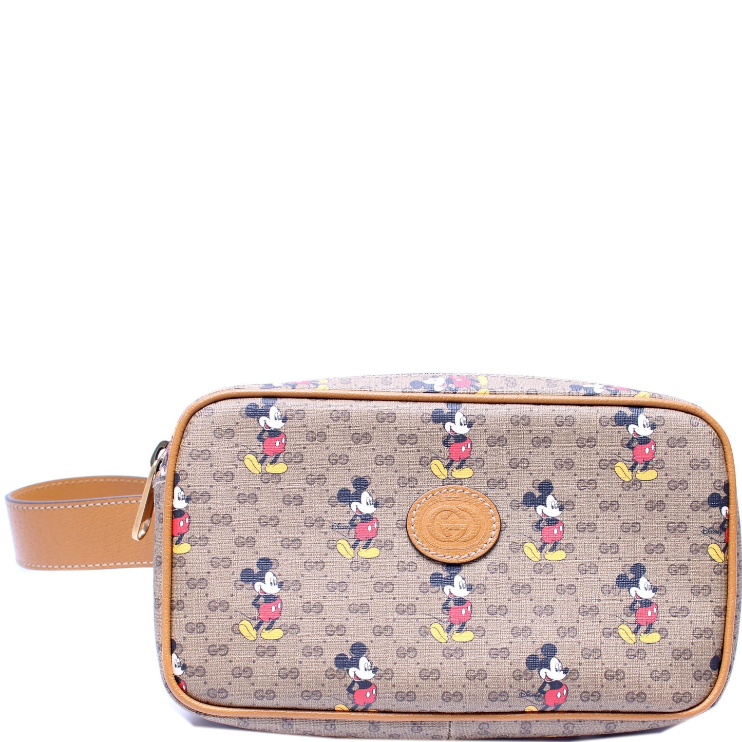 Gucci Leather Canvas Handbag