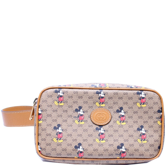 Gucci Leather Canvas Handbag