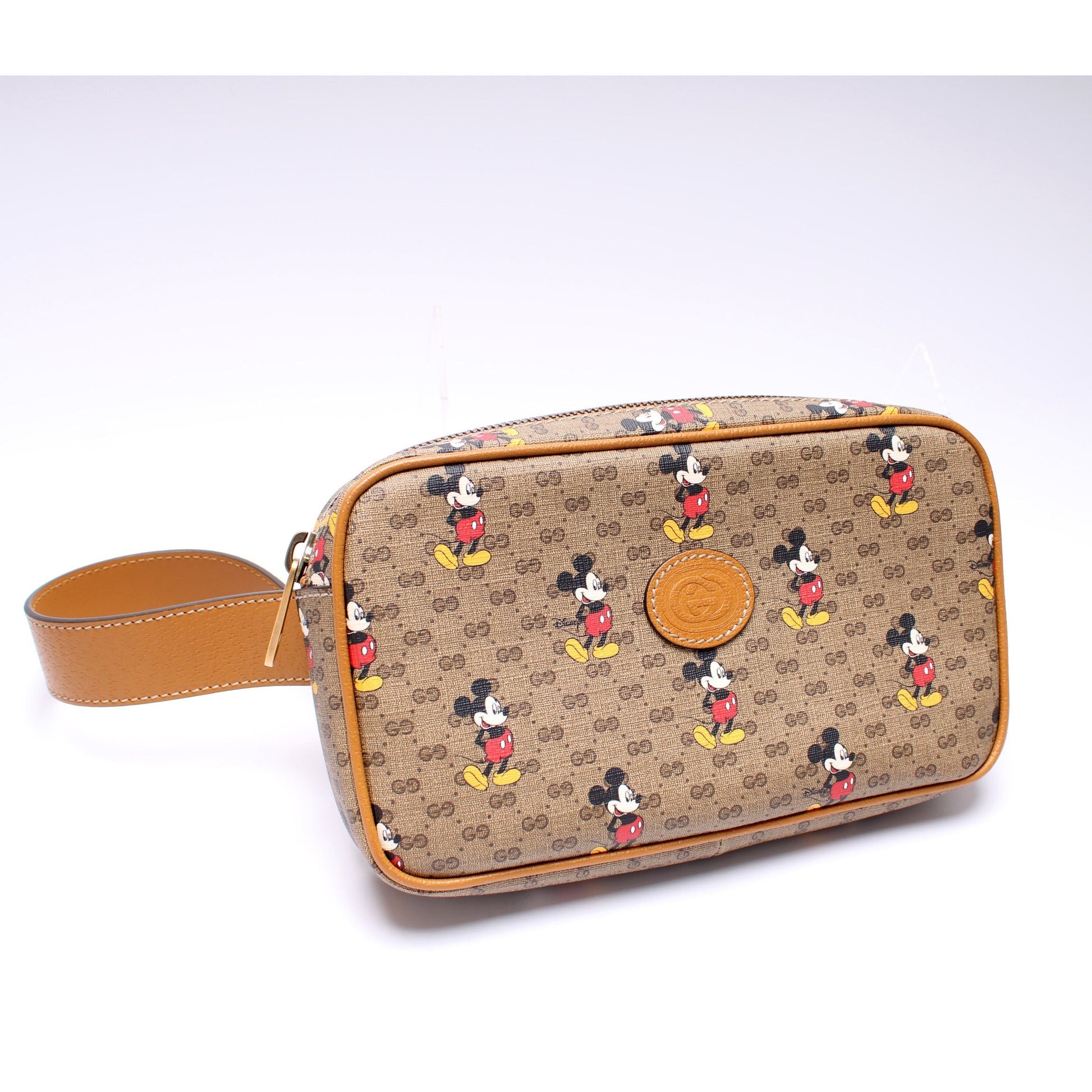 Gucci Leather Canvas Handbag