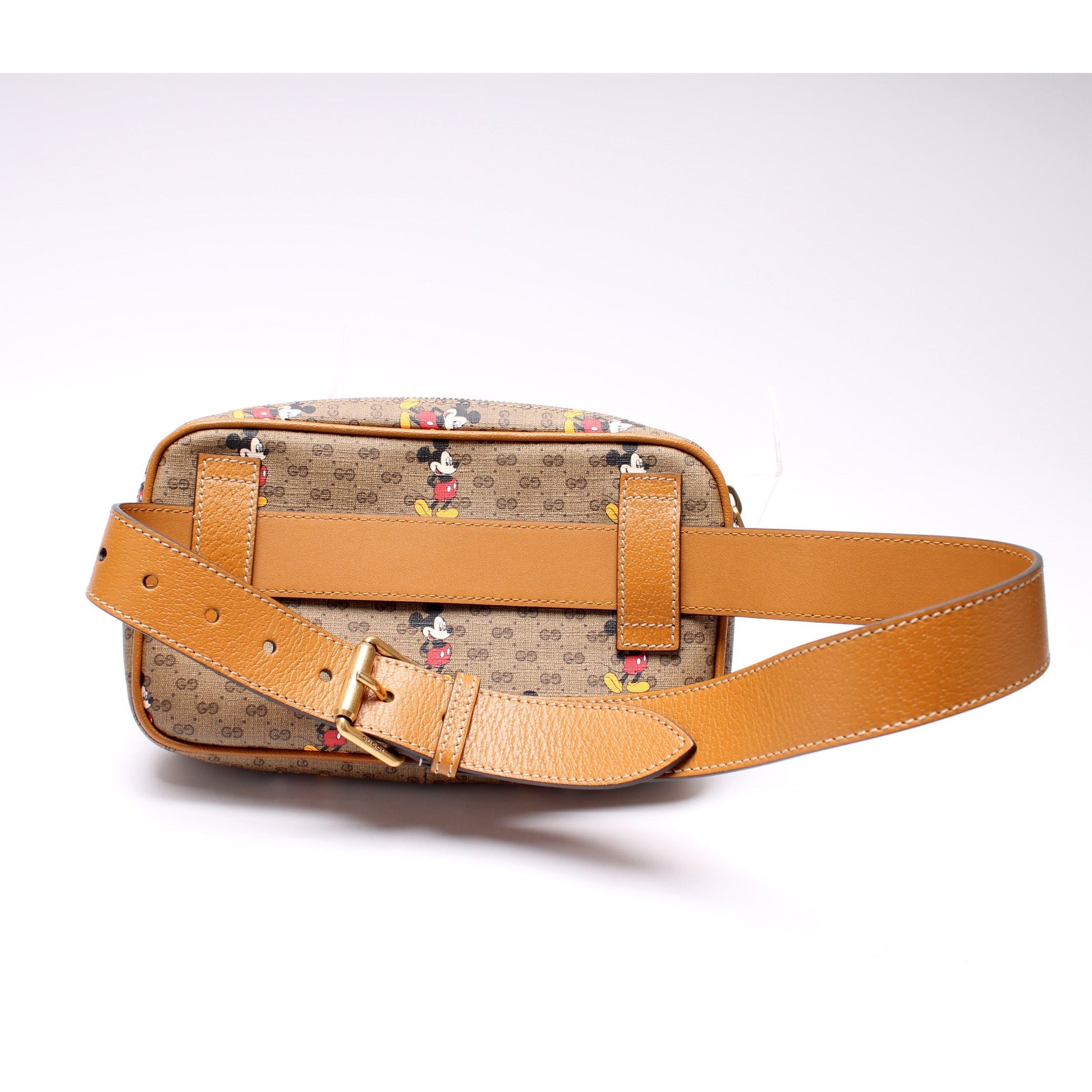 Gucci Leather Canvas Handbag