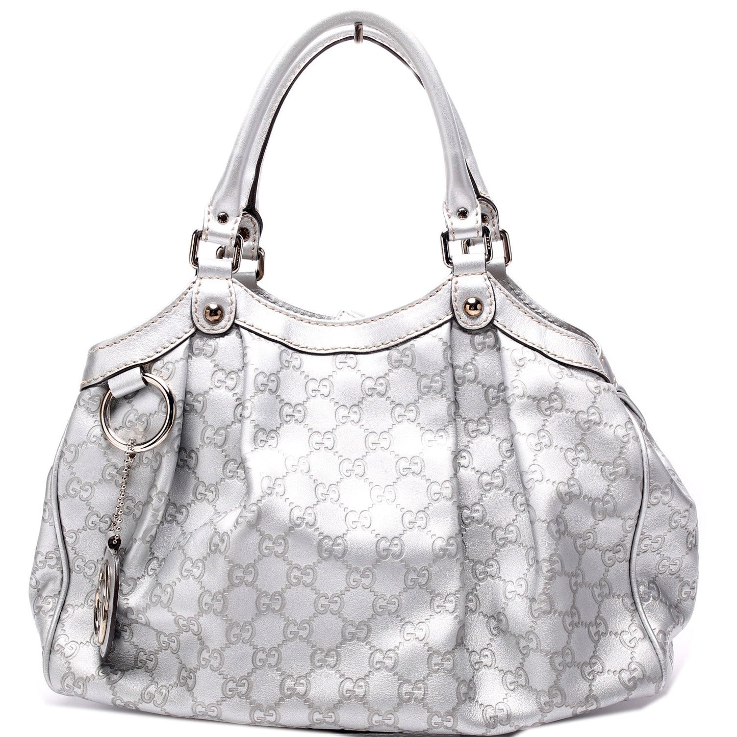 Gucci 211944 Sukey GG Leather Medium Bag