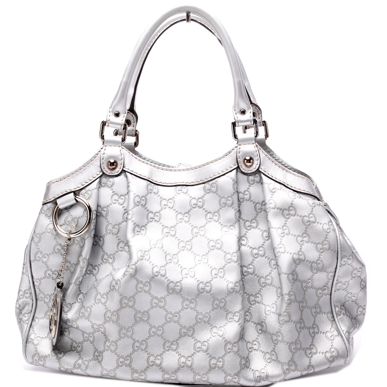 Gucci 211944 Sukey GG Leather Medium Bag